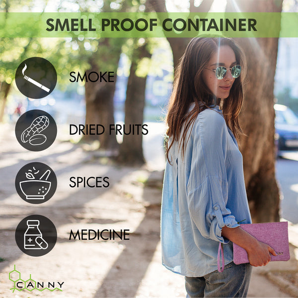 CANNY CLUTCH - Smell Proof Bag - Travel Stash Container